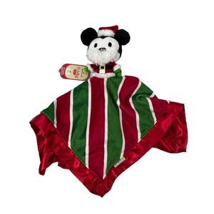 DISNEY Mickey Mouse Christmas Lovey Security Blanket Hallmark itty bittys Plush